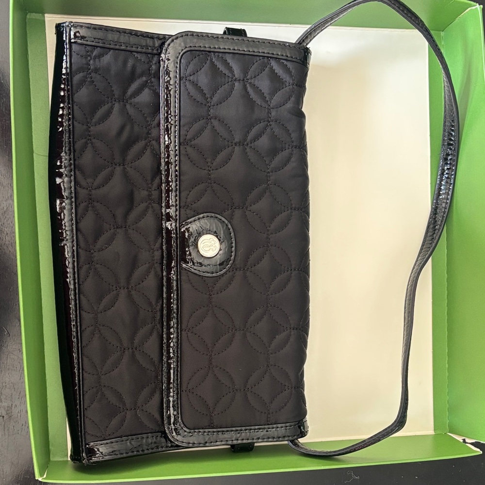 Vera Bradley Black Quilted Clutch